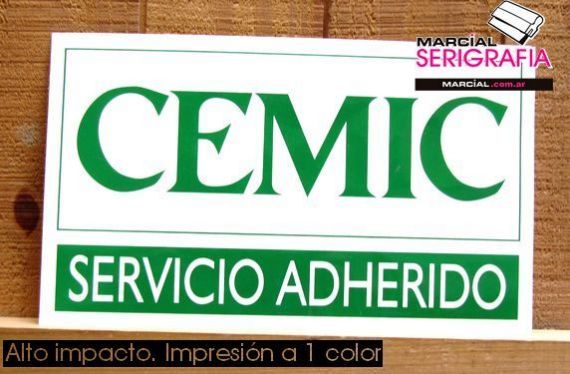 Alto impacto impreso a 1 color